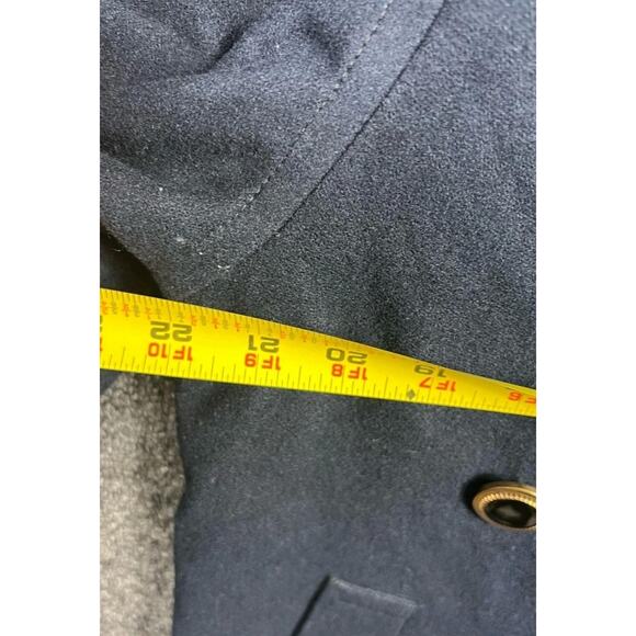 Profile Coat Womens Large Navy Gore-Tex Double Breasted Raglan Waterproof Lined - Picture 8 of 8